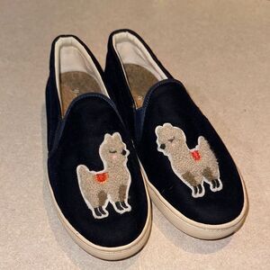 Soludos Llama Slip On Velvet Sneakers